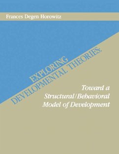 Exploring Developmental Theories (eBook, ePUB) - Horowitz, Frances Degen