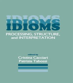 Idioms (eBook, ePUB) - Cacciari, Cristina; Tabossi, Patrizia