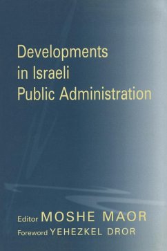 Cover Developments in Israeli Public Administration (eBook, PDF)