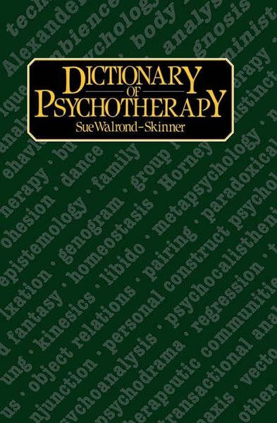 Dictionary of Psychotherapy (eBook, PDF)