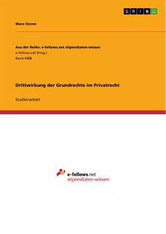 Drittwirkung der Grundrechte im Privatrecht (eBook, PDF) - Sieren, Mara