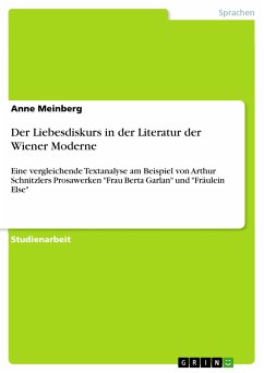 Der Liebesdiskurs in der Literatur der Wiener Moderne (eBook, PDF)