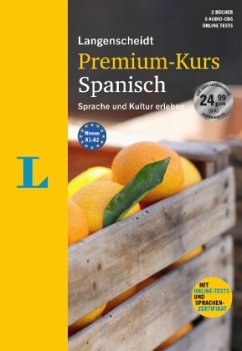Cover Langenscheidt Premium-Kurs Spanisch - Set mit 2 Büchern, 6 Audio-CDs, MP3-Download, Online-Tests und Sprachen-Zertifikat