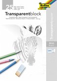 Folia Transparentpapierblock 80g/m², DIN A4, 25 Blatt, weiß transparent