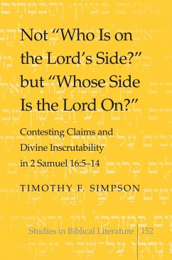 Not «Who Is on the Lord's Side?» but «Whose Side Is the Lord On?» - Simpson, Timothy F.