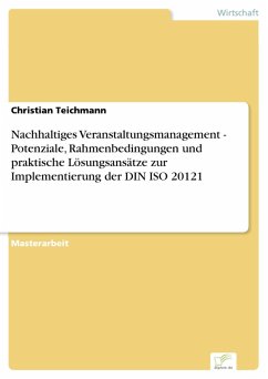 Nachhaltiges Veranstaltungsmanagement - Potenziale, Rahmenbedingungen und praktische Lösungsansätze zur Implementierung der DIN ISO 20121 (eBook, PDF) - Teichmann, Christian
