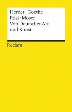 Von Deutscher Art und Kunst - Herder, Johann Gottfried