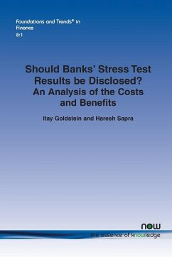 Should Banks Stress Test Results Be Disclosed?