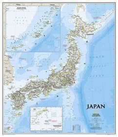 National Geographic Japan Wall Map - Classic - Laminated (25 X 29 In) - National Geographic Maps