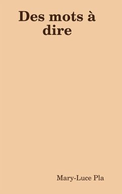 Cover Des mots à dire