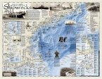 National Geographic: Shipwrecks of the Northeast Wall Map - Laminated (36 X 28 Inches)