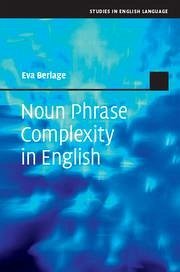 Noun Phrase Complexity in English - Berlage, Eva