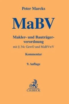 Makler- und Bauträgerverordnung (MaBV), Kommentar - Marcks, Peter