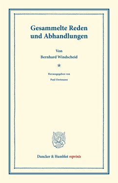 Gesammelte Reden und Abhandlungen. - Windscheid, Bernhard