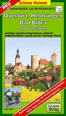 Cover Radwander- und Wanderkarte Querfurt, Heldrungen, Bad Bibra und Umgebung
