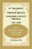 45th Regiment of Virginia Militia Stafford County, Virginia 1781-1856