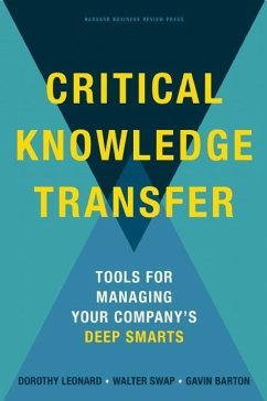 Critical Knowledge Transfer - Leonard, Dorothy; Swap, Walter C.; Barton, Gavin