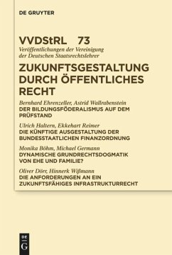 Zukunftsgestaltung durch Öffentliches Recht - Ehrenzeller, Bernhard;Wallrabenstein, Astrid;Haltern, Ulrich