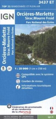 Cover IGN Karte, Carte de randonnée (et plein air) Orcières-Merlette, Sirac.Mourre Froid