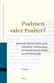 Psalmen Oder Psalter?