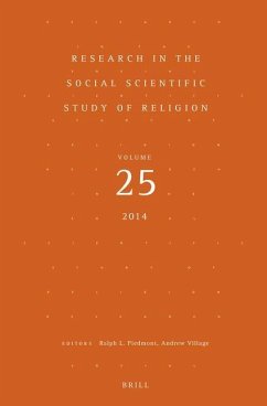 Research in the Social Scientific Study of Religion, Volume 25