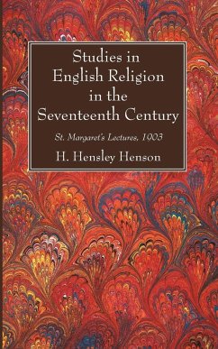 Studies in English Religion in the Seventeenth Century