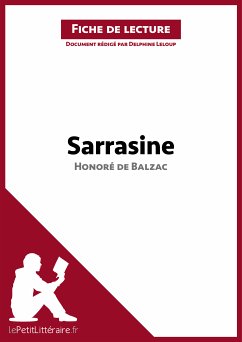 Sarrasine d'Honoré de Balzac (Fiche de lecture) (eBook, ePUB) - lePetitLitteraire; Leloup, Delphine