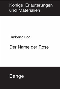 Cover Der Name der Rose. Textanalyse und Interpretation (eBook, PDF)