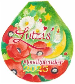 Lutzis Mondkalender rund Ø 16cm (Tagesabreisskalender) 2025 - Lutzenberger, Andrea