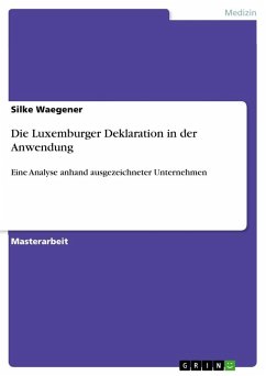 Die Luxemburger Deklaration in der Anwendung - Waegener, Silke