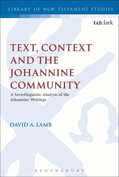 Text, Context and the Johannine Community (eBook, PDF) - Lamb, David A.