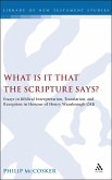 What is it that the Scripture Says? (eBook, PDF)