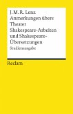 Anmerkungen übers Theater. Shakespeare-Arbeiten und Shakespeare-Übersetzungen (eBook, ePUB)