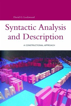 Syntactic Analysis and Description (eBook, PDF) - Lockwood, David