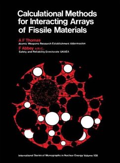 Cover Calculational Methods for Interacting Arrays of Fissile Material (eBook, ePUB)