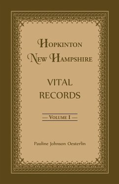 Hopkinton, New Hampshire, Vital Records, Volume 1 - Oesterlin, Pauline Johnson