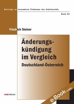 Änderungskündigung im Vergleich - Steiner, Friedrich