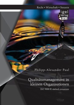 Qualitätsmanagement in kleinen Organisationen: ISO 9000 ff. einfach umsetzen - Paul, Philipp-Alexander