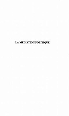 Cover La Mediation Politique (eBook, PDF)