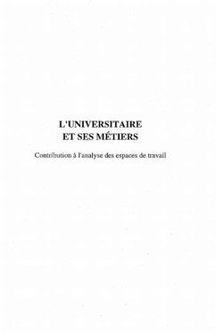 Cover L'UNIVERSITAIRE ET SES METIERS (eBook, PDF)