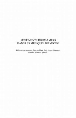 Sentiments doux-amers dans lesmusiques (eBook, PDF) - Demeuldre Michel