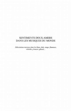 Cover Sentiments doux-amers dans lesmusiques (eBook, PDF)