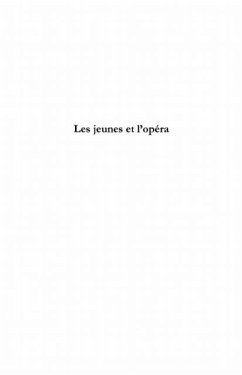 Les jeunes et l'opera (eBook, PDF)