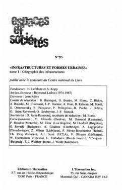 Cover INFRASTRUCTURES ET FORMES URBAINES (eBook, PDF)