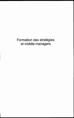 Formation des strategies et middle managers (eBook, PDF)