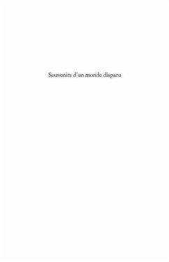 Cover Souvenirs d'un monde disparu -une vie h (eBook, PDF)