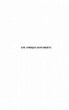 Cover Une afrique sans objets (eBook, PDF)