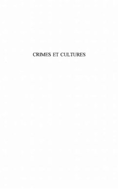 Cover CRIMES ET CULTURES (eBook, PDF)