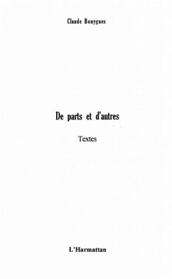 DE PARTS ET D'AUTRES (eBook, PDF)