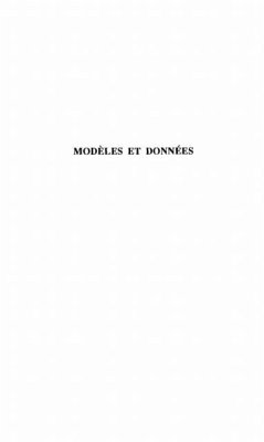 Cover Modeles et donnees (eBook, PDF)